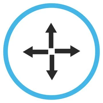 Expand Arrows Flat Vector Icon Stock Illustration