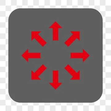 Expand Arrows Interface Toolbar Button Stock Illustration