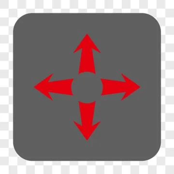 Expand Arrows Interface Toolbar Button Stock Illustration