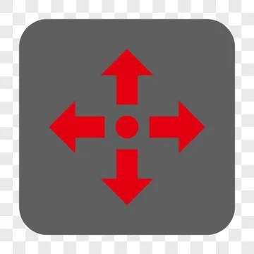 Expand Arrows Interface Toolbar Button 스톡 일러스트