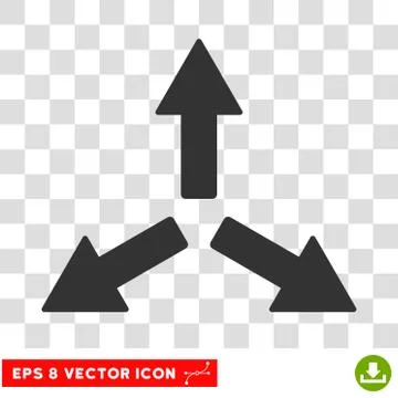 Expand Arrows Round Vector Eps Icon Stock Illustration