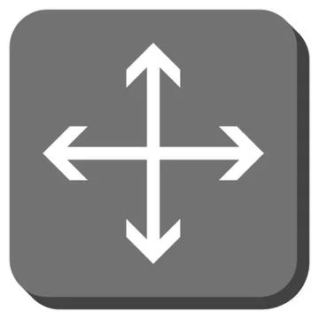 Expand Arrows Rounded Square Vector Icon Illustrazione stock