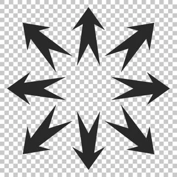 Expand Arrows Vector Icon 스톡 일러스트