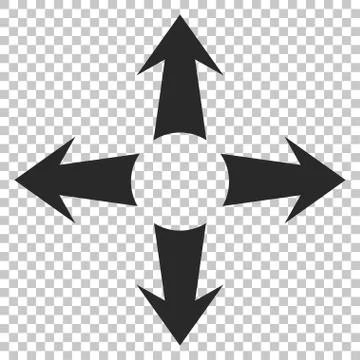 Expand Arrows Vector Icon 스톡 일러스트