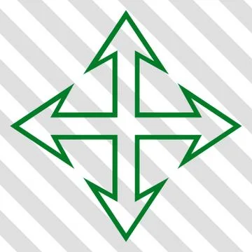 Expand Arrows Vector Icon 스톡 일러스트