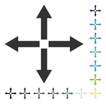 Expand Arrows Vector Icon Illustrazione stock