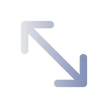 Expand flat gradient color ui icon 스톡 일러스트
