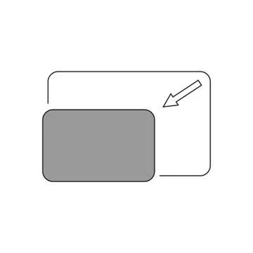 Expand to full screen fullscreen line art vector icon for apps and websites Stock Illustration