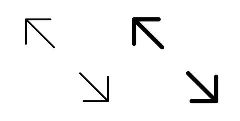 Expand icon symbol. Flat Vector illustration Stock Illustration