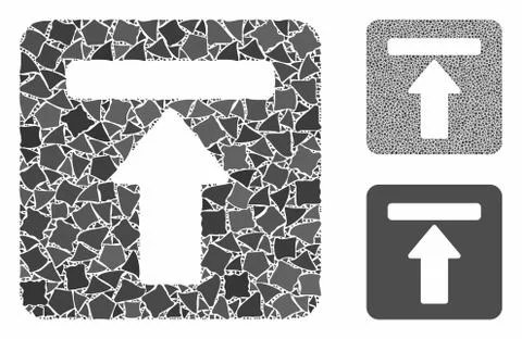 Expand menu Composition Icon of Inequal Elements Stockillustratie