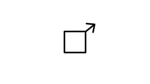 Expand Resize Square Arrow Icon Stock Footage 343509805