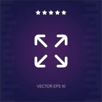 Expand vector icon Stock Illustration