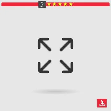 Expand vector icon Stock Illustration