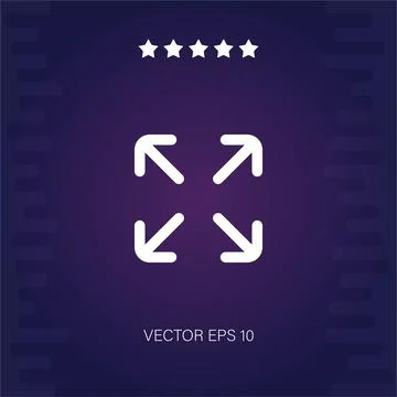 Expand vector icon Stock Illustration