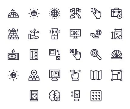 Expand Vector Icon Repository containing 28 Bold Line 64x64 Editable graphics Stock Illustration