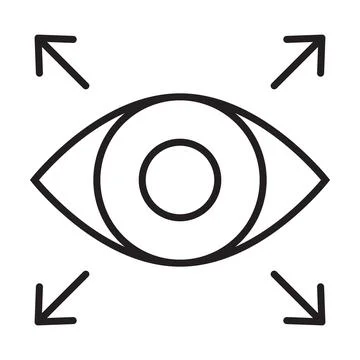 Expand view icon vector for graphic design, logo, website, social media, mobi Stock-Illustration