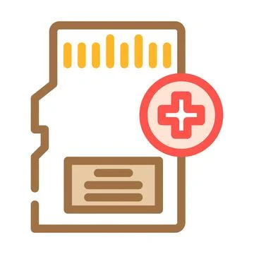 Expandable storage color icon vector illustration Illustrazione stock