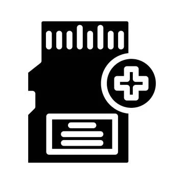 Expandable storage glyph icon vector illustration Illustrazione stock