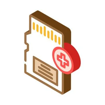 Expandable storage isometric icon vector illustration Stock Illustration