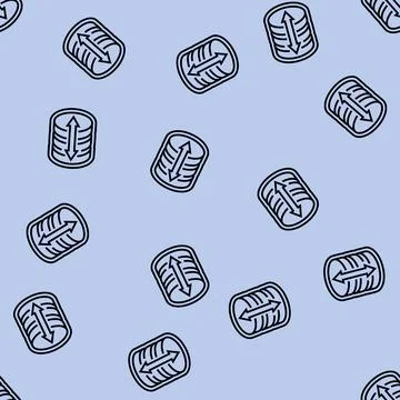 Expandable storage line seamless pattern Illustrazione stock