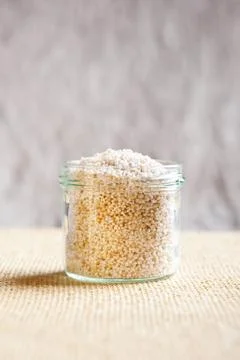Expanded amaranth puffed groats Stock Photos