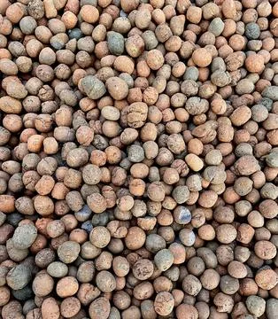 Expanded clay texture Stock Photos