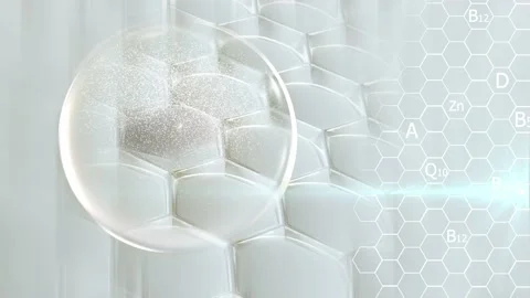 Expanded, a combination of vitamins or skin serums that protect and eliminat 動画素材 163082284