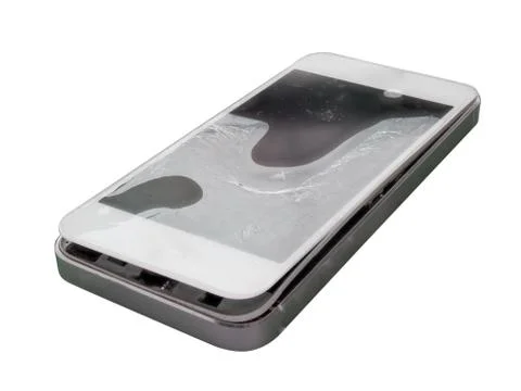 Expanded lithium ion battery in handheld mobile device Stock Photos