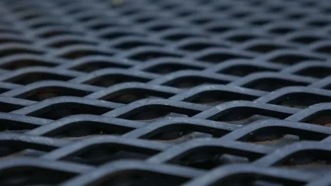 Expanded Metal Mesh Grid Pattern Texture Stock Footage 327949534