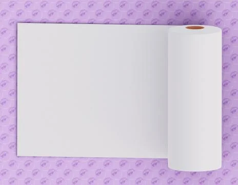 An expanded paper towel roll Stock-Illustration