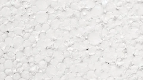 Expanded polystyrene foam small porous material white cells circle Stock-Footage 240656787
