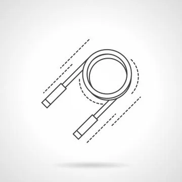 Expander flat line vector icon Stock Illustration