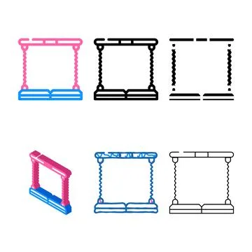 Expander gym exercising tool color icon vector edition Stock Illustration