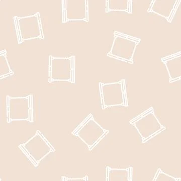 Expander gym exercising tool line vector seamless pattern 스톡 일러스트