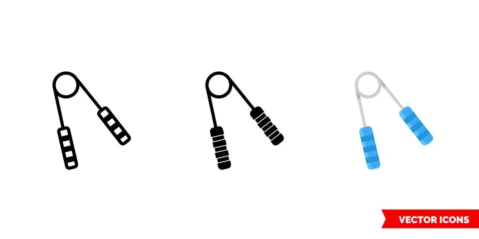 Expander icon of 3 types. Isolated vector sign symbol. Stock Illustration