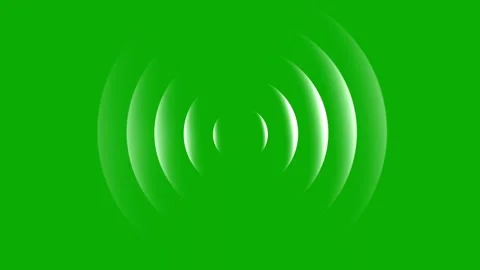 Expanding arc waves green screen motion graphics Stock Footage