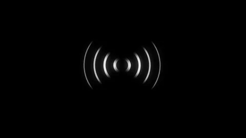 Expanding arc waves motion graphics and Radio waves background animation Stock Footage 265878372