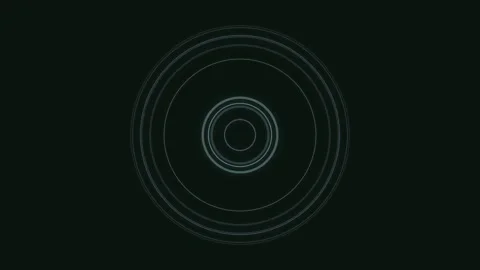 Expanding Blue Circles on Dark Background Stock Footage 327946949