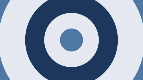 Expanding blue concentric circles animation seamless loop abstract background Stock Footage 339222905