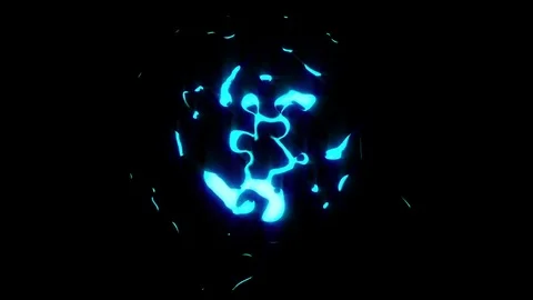Expanding Blue Glowing Emanation  -     Abstract Animation Stock Footage 70464150