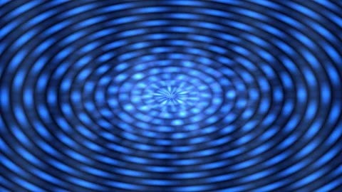 Expanding Blue Light Rings Loop Stock Footage 323745289