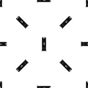 Expanding bullets pattern seamless black Illustrazione stock