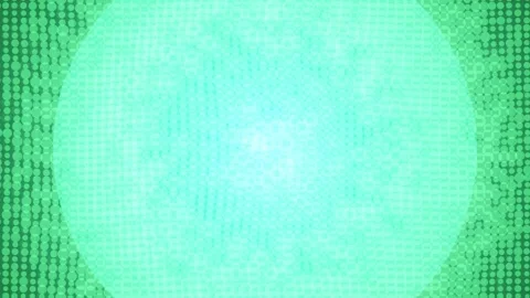 Expanding Circles on Green Matrix Background Stock Footage 327942403