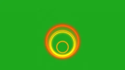 Expanding circular rings motion graphics with green screen background Stock Footage 270447341