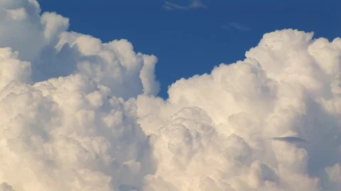 Expanding clouds with blue sky in background in Needles, California USA Stock Footage 103290204