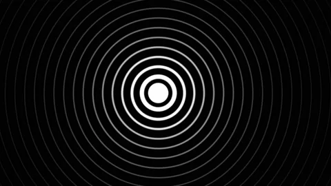 Expanding-collapsing concentric circles | Stock Video | Pond5