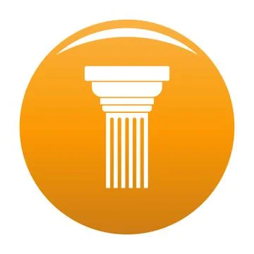 Expanding column icon vector orange Stock Illustration
