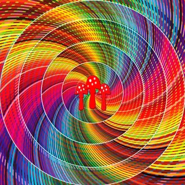 Expanding the consciousness Stock Illustration