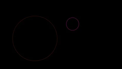 Expanding explosion rings on black background for impact overlay 4K Vídeos de archivo 336485389