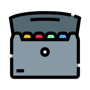 Expanding file folder for office document organization Stock Illustration